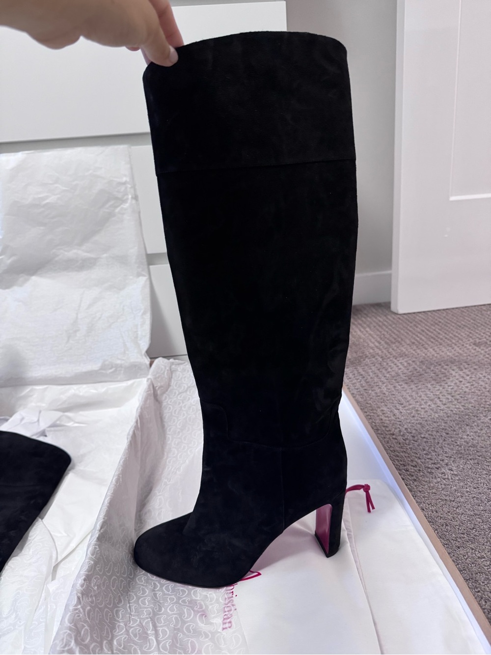 Christian Louboutin 85 mm Loo Botta boots- brand new! - Picture 5 of 11